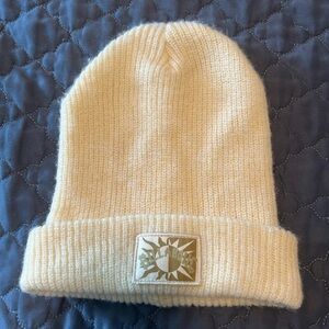 Cream Knit Billabong Beanie